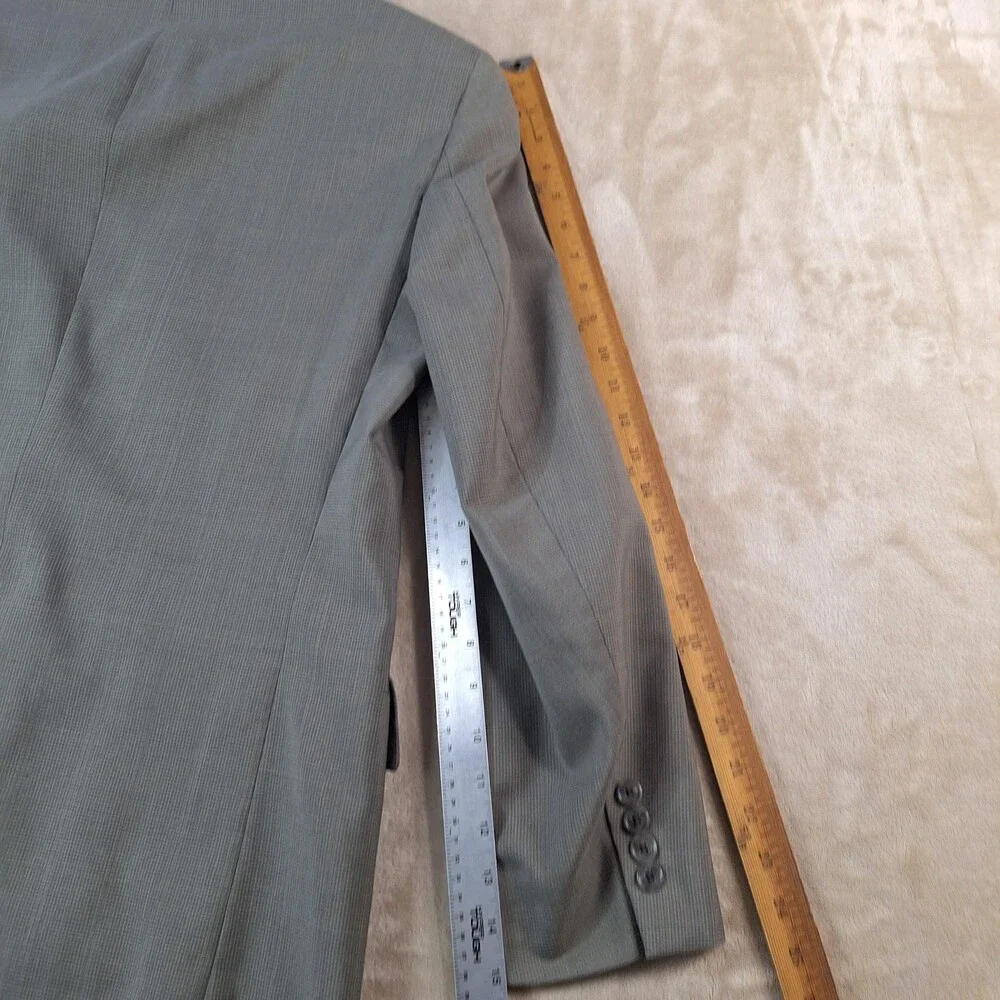 SHACK'S Suit Mens 40R Gray Check Single Vent 2 Btn 2 Piece 34x30 Formal USA